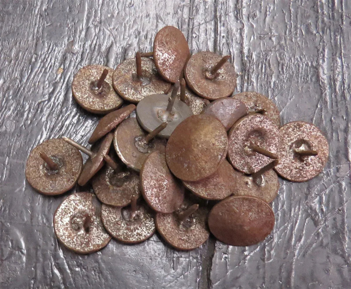 1 1/4" Rough Lot of 150 Clavos / Decorative Nail Heads - Old West Iron
