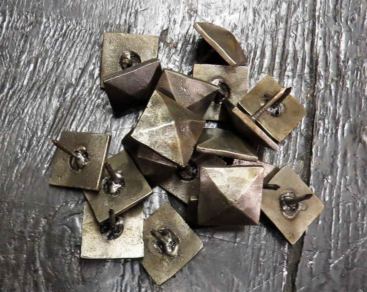 1 1/4" Rough Lot of 100 Clavos / Decorative Nail Heads - Old West Iron