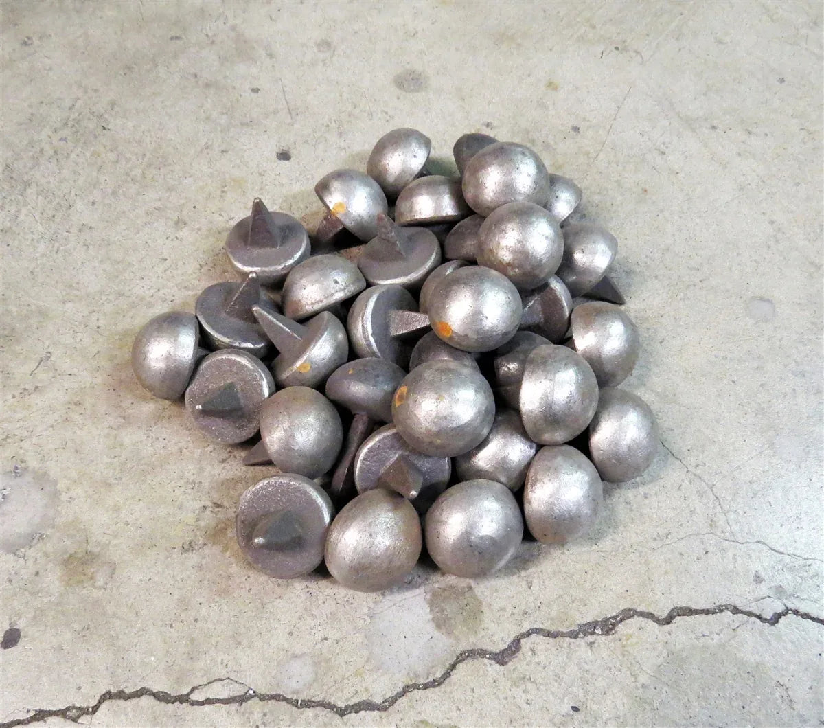 1 1/4" Rough Lot of 43 Clavos Spikes - Old West Iron