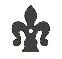 Florence Fleur De Lis Iron Washer - Old West Iron