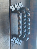 Egyptian Fleur De Lis Iron Door Pull - Old West Iron