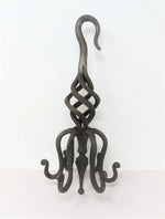 Iron Hanging Hook with 6 Hooks - Old West Iron
