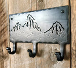 3 Peaks Teton Mountain Coat Hooks - Old West Iron