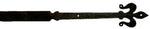 XL Florence Fleur De Lis Iron Faux Hinge Strap - Old West Iron