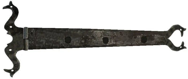 Viking Folk Wrought Iron XL Functioning Hinge Strap - Old West Iron