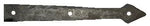 XL Neo-Classical Wrought Iron Faux Hinge Strap - Old West Iron