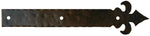 XL Dunmow Crest Fleur De Lis Iron Faux Hinge Strap - Old West Iron