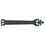 Roman Acanthus Wrought Iron XL Functioning Hinge Strap - Old West Iron