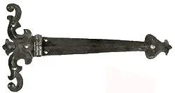 Art Nouveau Iron XL Functioning Hinge Strap - Old West Iron