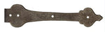 French Country Revival Iron Garage Door Dummy Hinge Strap - Old West Iron