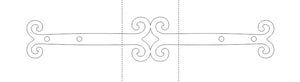 Middle Age Europe Iron Mantel Strap - Old West Iron