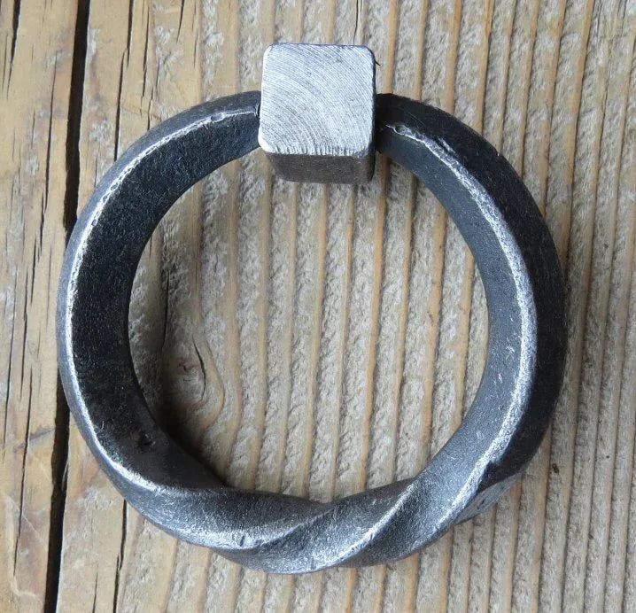 4 1/2" Twisted Base Ring - Old West Iron