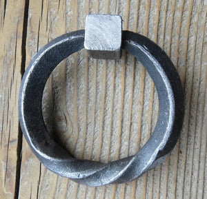 4 1/2" Twisted Base Ring - Old West Iron