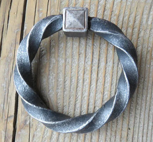 4 1/2" Twisted Ring - Old West Iron