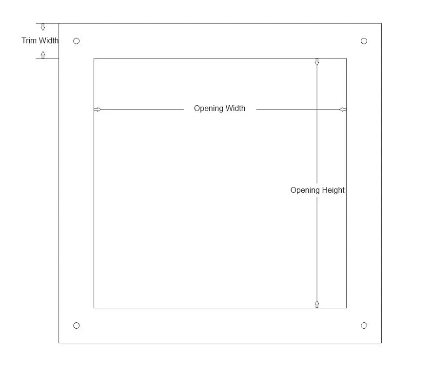 Rectangular Iron Frame - Old West Iron