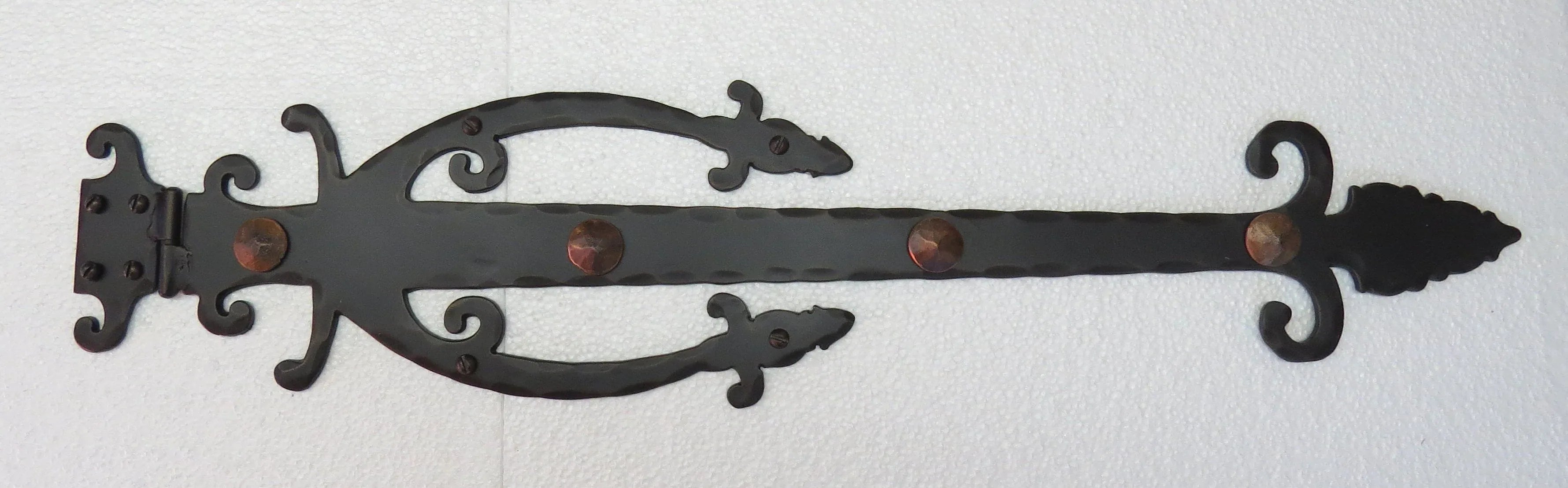 Medieval Wrought Iron XL Functioning Hinge Strap - Old West Iron