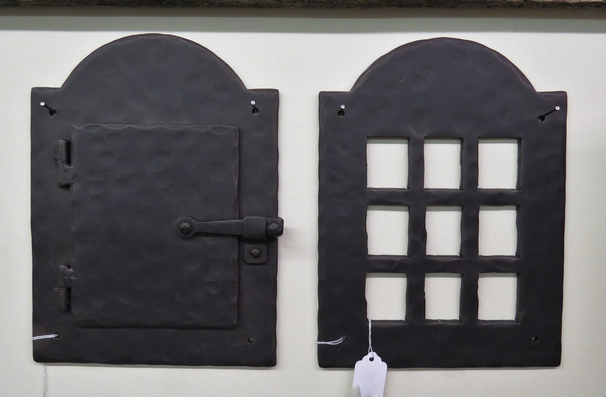 Colonial Iron Speakeasy Door & Grill Set - Old West Iron