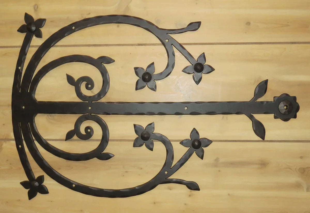 XL Polish Iron Faux Hinge Strap - Old West Iron
