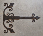 Old California Hacienda Wrought Iron Garage Door Dummy Hinge Strap - Old West Iron
