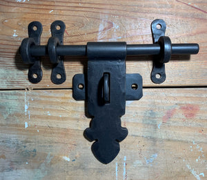 Spanish Cathedral Iron Slide Bolt - Old West Iron