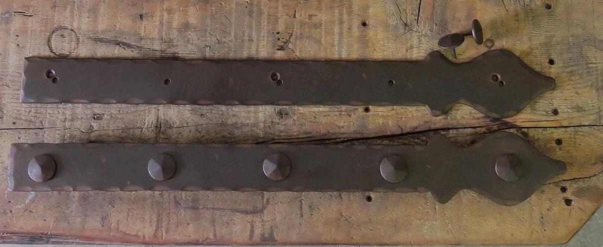 Cottage Iron Garage Door Dummy Hinge Strap - Old West Iron