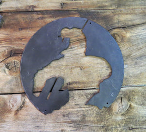 Native American Silhouette Iron Cutout - Old West Iron