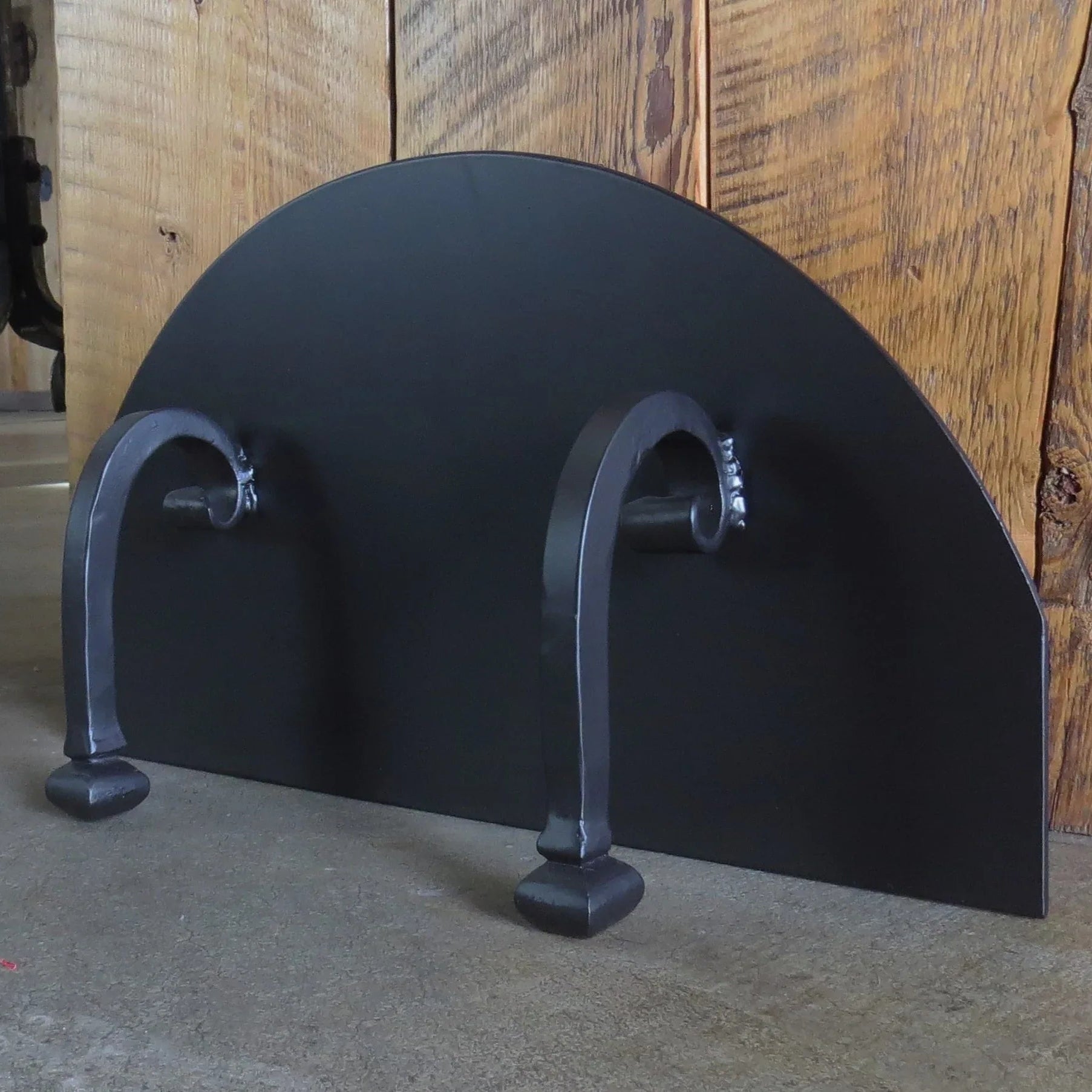 Custom Victorian Arched Freestanding Pizza Oven Door - Old West Iron
