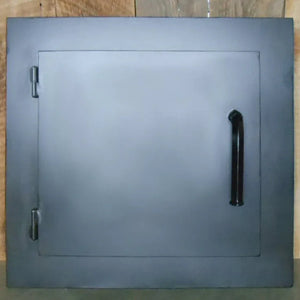 XL Scandinavian Rectangle Hinged Pizza Oven Door - Old West Iron