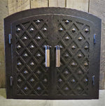 French Country Arched Hinged Pizza Oven Door - Old West Iron