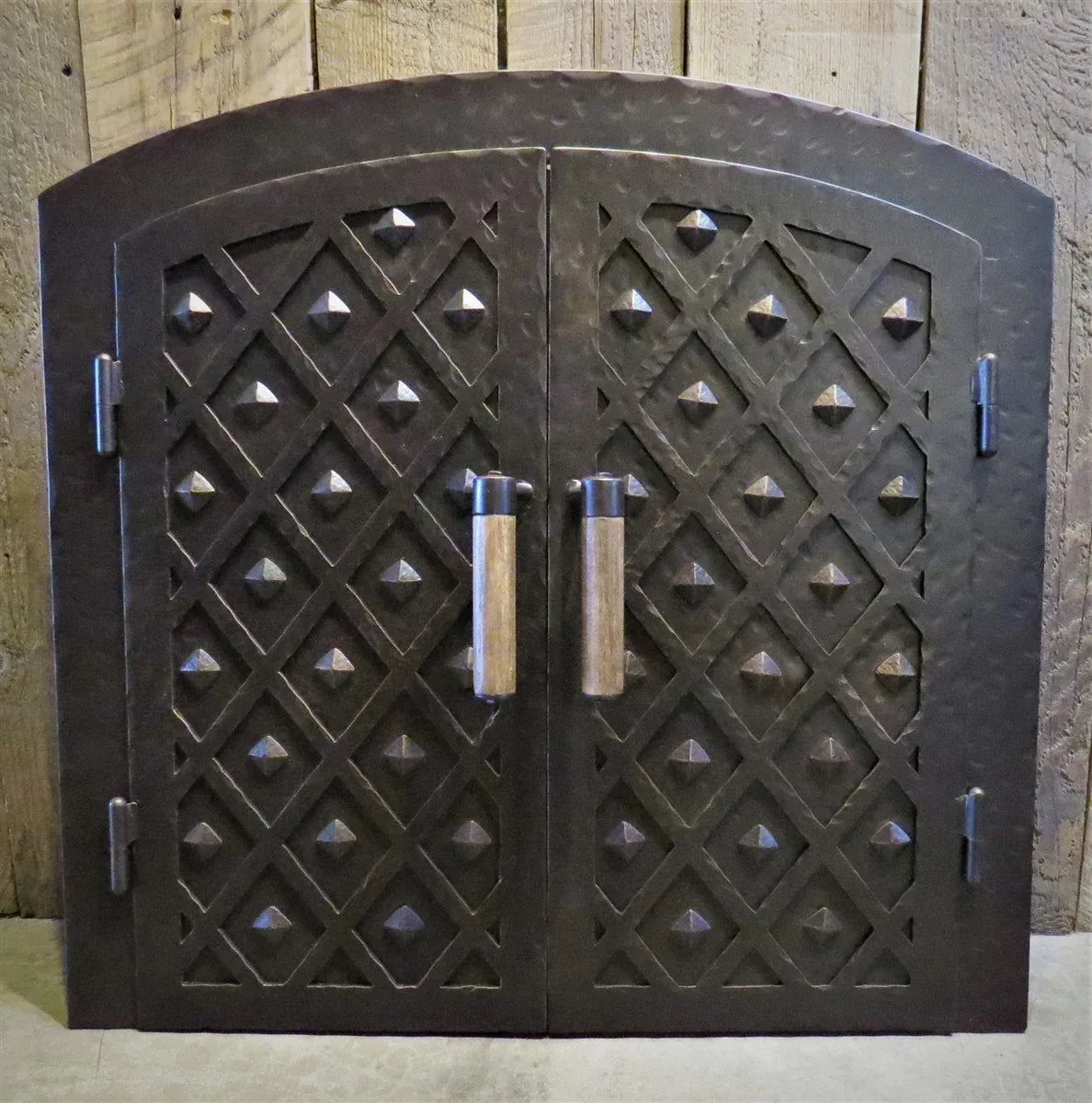 French Country Arched Hinged Pizza Oven Door - Old West Iron