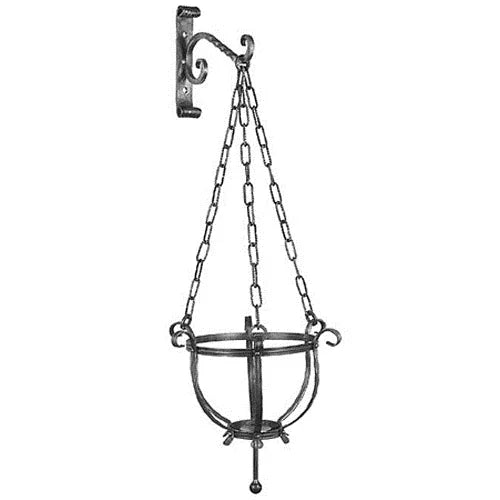 Wrought Iron Hanging Basket - Old West Iron