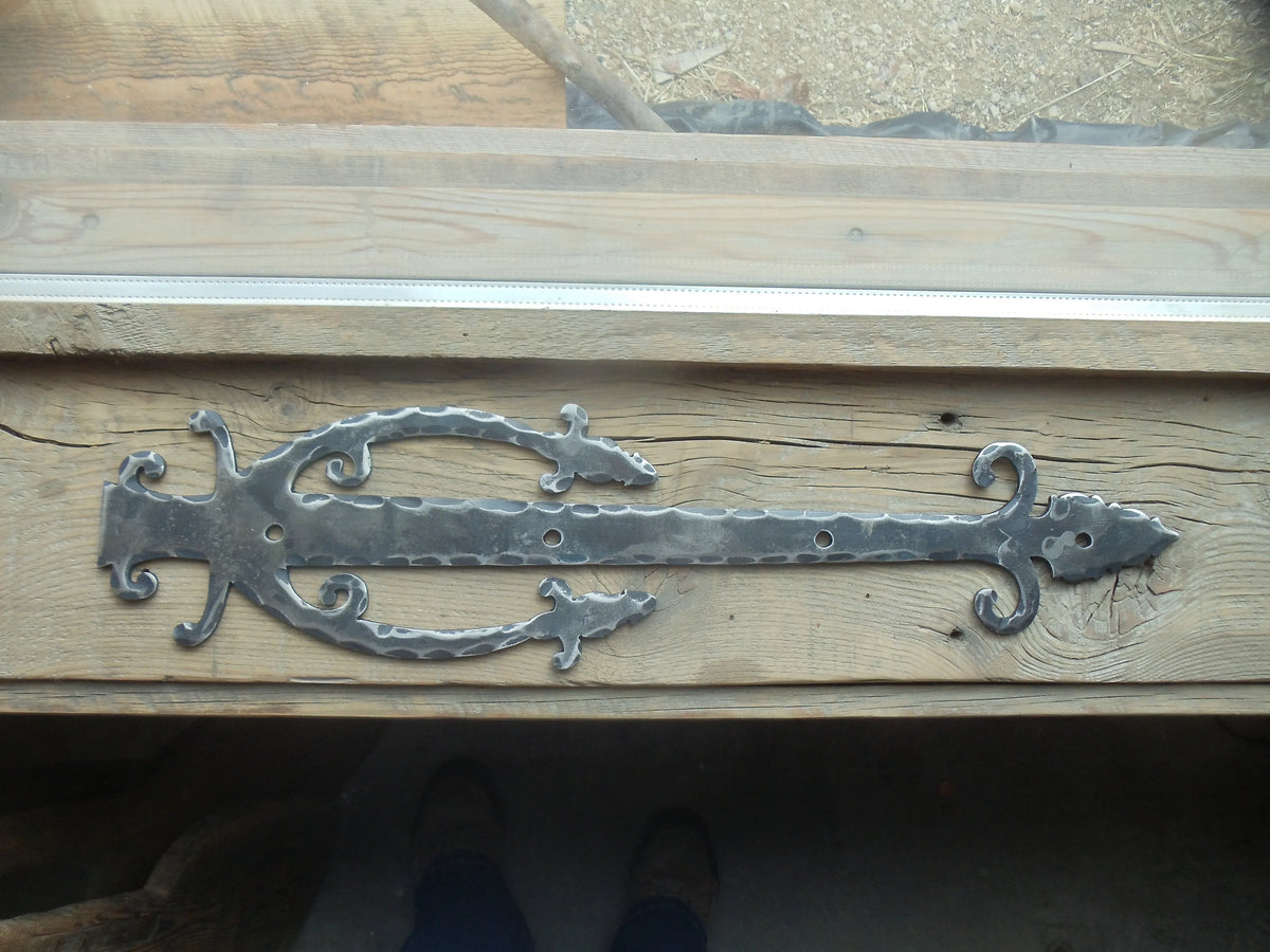 XL Medieval Iron Faux Hinge Strap - Old West Iron