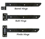Tuscan Wrought Iron Functioning Hinge Strap - Old West Iron
