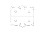 Art Nouveau Iron Angle Brace - Old West Iron