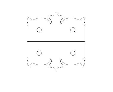 Art Nouveau Iron Angle Brace - Old West Iron