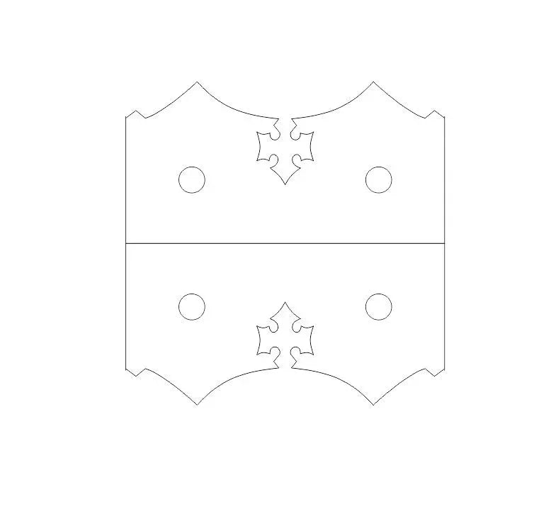 Medieval Reconquista Iron Angle Brace - Old West Iron