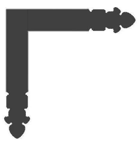 Spanish Cathedral Iron "L" Plate - Old West Iron