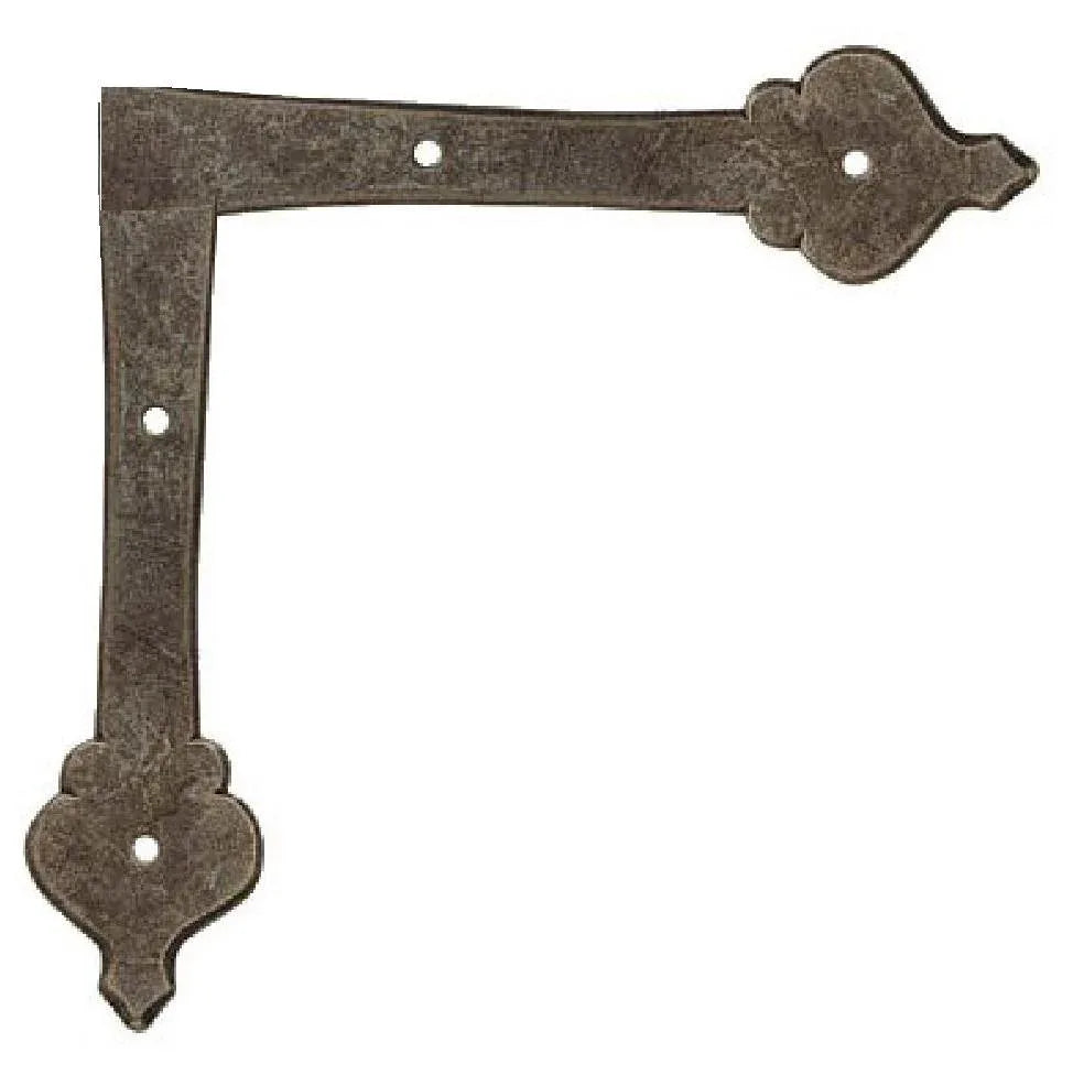 French Country Revival Iron "L" Plate - Old West Iron