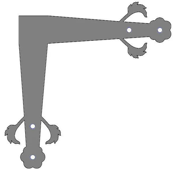German Castle Iron "L" Strap - Old West Iron