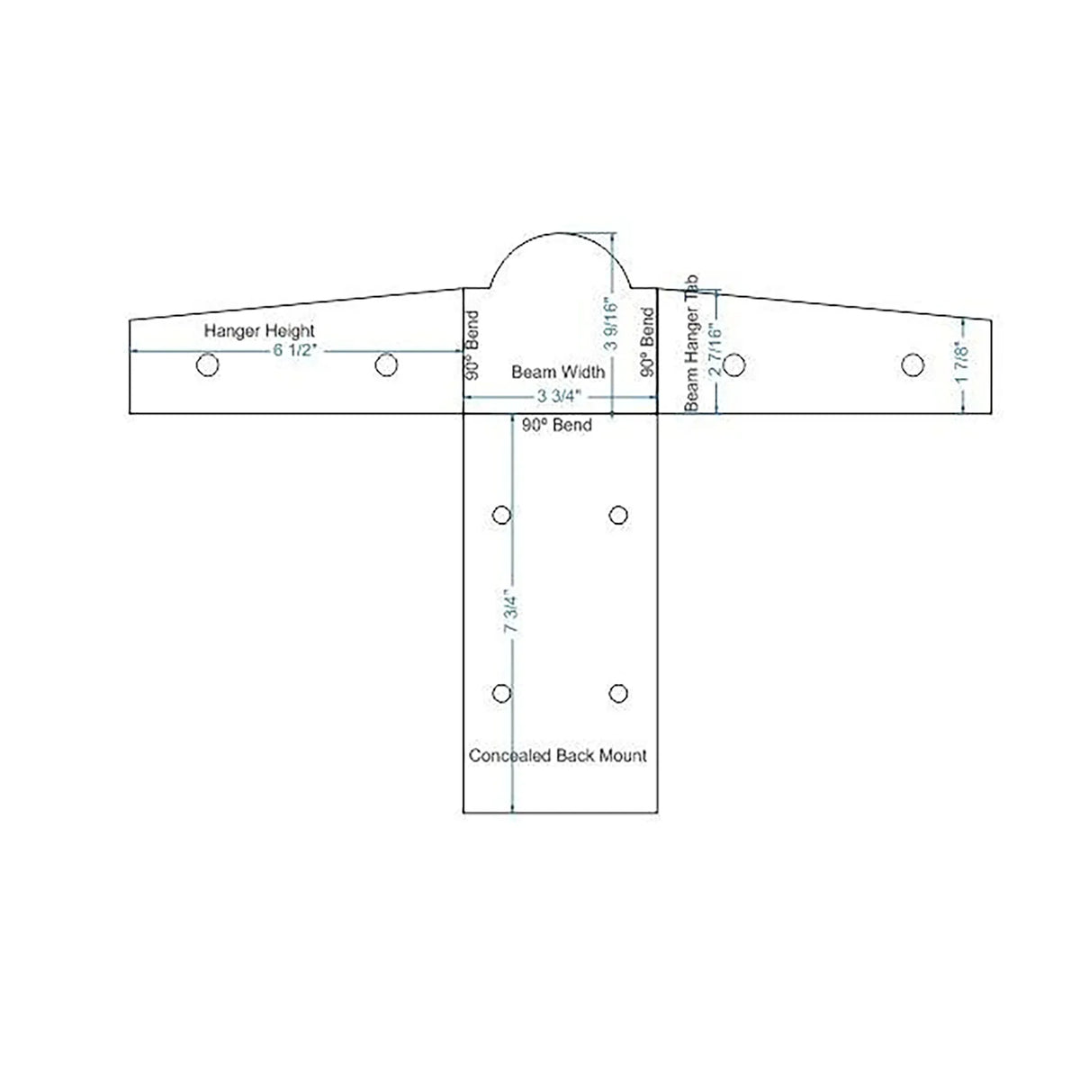 Colonial Iron Joist Hangar - Old West Iron