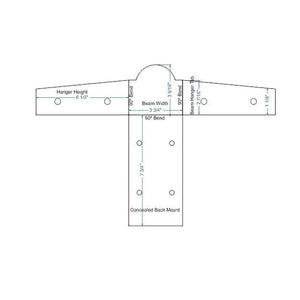 Colonial Iron Joist Hangar - Old West Iron