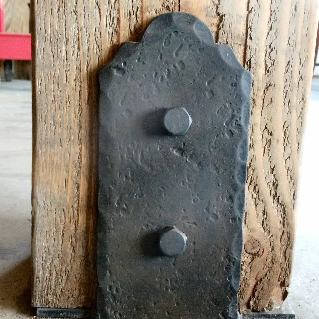 IN STOCK Classic Iron Flush Mount Post Base Assorted Sizes - Old West Iron