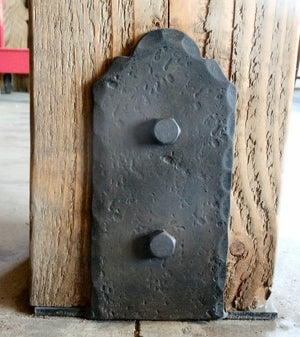 Classic Iron J-Hook Post Base - Old West Iron