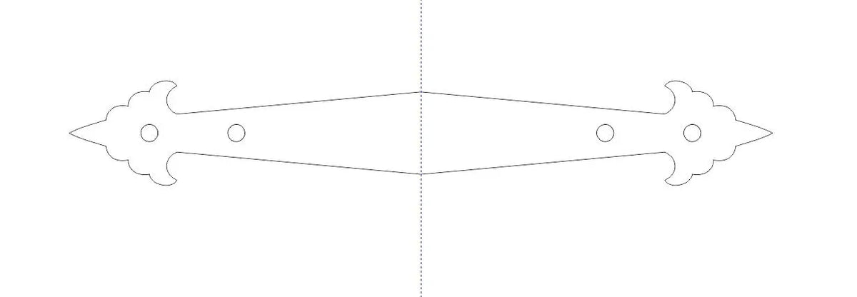 Early American Iron Angle Brace - Old West Iron