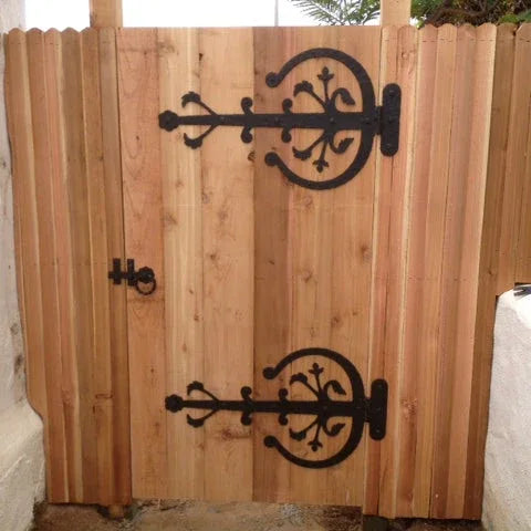 XL German Castle Iron Faux Hinge Strap - Old West Iron