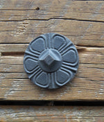 1 5/8" Round Embossed Iron Nail - Old West Iron