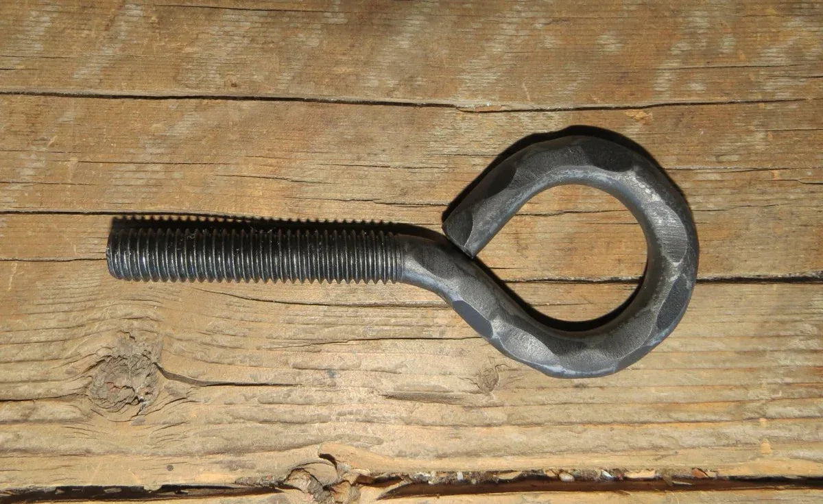 1/2" Hammered Eye Bolt - Old West Iron