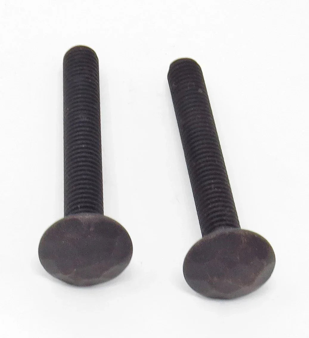 1/2" Dia. Carriage Bolt - Hammered Texture - Old West Iron