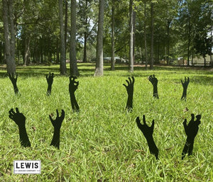 Zombie Hands Metal Yard Stakes - Old West Iron