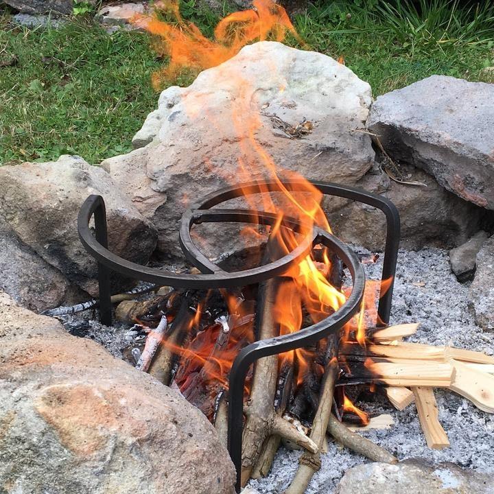 Forged Campfire Cooking Trivet - Old West Iron